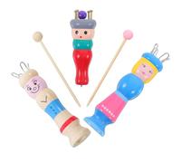 VALICLUD 3 Pezzi Kit Creativo per Strumento per Lavorare a Maglia in Legno e Plastica, Migliora Coordinazione Mano-Occhio, per attività DIY e Famiglia Colore Casuale