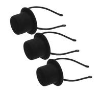 VALICLUD 3 Pezzi Mini Top Hat Headband Vintage Style Headwear Party Accessory Lightweight Comfortable For Halloween Christmas Roaring Tea Party Carnival