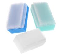 VALICLUD 3 Pezzi per Shampoo e Massaggio Colorati Spazzola Bagno Morbida per Ragazzo Ragazza Facile e Usare Stimola Circolazione Bianco Blu
