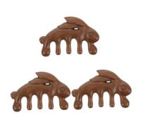 VALICLUD 3 Pezzi Pettine meridiano della testa massaggiatore Largo dentato dente strumento di massaggio del cuoio capelluto pettini massaggianti pettine da massaggio in legno Di legno