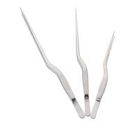VALICLUD 3 pezzi Pinzette Acciaio Inossidabile per Cucina Pinza per Rimuovere Lische Piume Pollame e Alimenti da Utensili Pratici e Resistenti