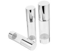 VALICLUD 3 pezzi Pompa Airless Bottiglie Cosmetiche da Viaggio Portatili in Materiale Durevole Contenitori per Lozione Pulita e Protezione da Inquinamento per e