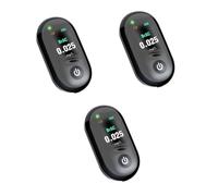 VALICLUD 3 Pezzi rivelatori Keychain primo BAC Tester analizzatore del respiro brasonatore elettronico Black