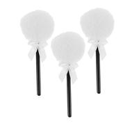 VALICLUD 3 Pezzi soffio di trucco applicatore di polvere per il trucco piumino di bellezza per cipria piumino da cipria d'epoca piumino da cipria da donna cipria per manicure Peluche bianca