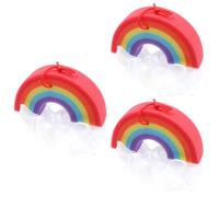 VALICLUD 3 Pezzi Spugne da Bagno Arcobaleno per Corpo, Set Morbido in Nylon | Schiuma Ricca Meno Sapone, Design Laccio da Appendere, Uso Casa e Hotel