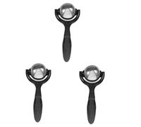 VALICLUD 3 Pezzi strumento di massaggio viso guasha massaggianti Grinza palla muscolo attrezzo rulli strumento per raschiare guasha facciale strumento di massaggio facciale guasha Solo Nero