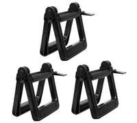 VALICLUD 3 Pezzi Tagliare la clip in pasta impasto Squeezer manuale del dentifricio inossidabile spremiagrumi da salone spremiagrumi per dentifricio spremiagrumi in metallo addominali Nero