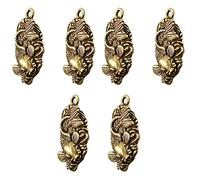VALICLUD 3 Set Ciondolo A Catena Chiave Lumino Colleghe Fish Decorazione Unica Del Pendente Della Carpa Auto Ornamento Appeso Portachiavi Pesce Ornamento Pendente in Ottone Golden 2 Pezzi*3