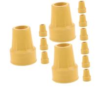 VALICLUD 3 Set Cuscinetti Per Le Stampelle Nero Trekking Anziani Presa Pastiglie Cuscinetti Per Bastoni Da Passeggio Punta Del Da Passeggio Gomma Da Cancellare Giallo 4 Pezzi * 3