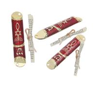 VALICLUD 3 Set Mezuzah Metallo con Pergamena Ebraica Decorazione per FESTIVITÀ e Casa Scorrimento Sacro per Porte e