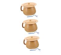VALICLUD 3 Set orinatoio portatile vasi da notte da donna con coperchio campeggio toilette per vasino orinatoio maschile urina sputoon di casa sputacchiera in plastica orinatoio in plastica