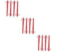 VALICLUD 3 Set Spazzola Per La Pulizia Della Protesi Spazzolino Ditta Adulti B Setola Piccole Spazzole Per La Pulizia Spazzola Per La Pulizia Del Fermo Rosso Nylon 4 Pezzi*3