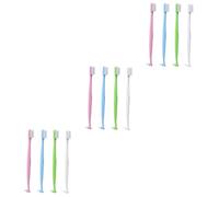 VALICLUD 3 Set Spazzolino A Doppia Testa Spazzolino Intercapedine Spazzole Interdentali Teepees Baskees Spazzolino Denti Scovolini Dentali Pennelli Interdentali Forti Angolati 4 Pezzi * 3