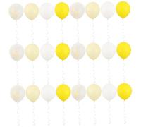 VALICLUD 30 Pezzi Palloncini per Festa a Tema Girasole e Ape, Resistenti in Materiale a Rete di Nastro, Opzioni Versatili per Decorazioni Solari e Allegre