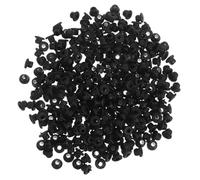 VALICLUD 300 Pezzi Pegboard Hook Locks in Gomma Nera Meccanismo di Blocco Incassato per Ganci con Fissaggio Stabile e Resistente per Organizzazione Garage e Cucina