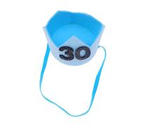 VALICLUD 30numero Coroncina Compleanno Anni Tiara Glitter Nera Con Accessorio Festa Compleanno Per Adulti Decorazione Unica e Brillante Per Momenti Memorabili