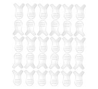 VALICLUD 30pezzi Y-shape Eyelash Brush Tool for Eyelash Extensions and Lifts Non- Design Portable Makeup Brushes for Salon and Home Use Transparent Color
