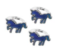 VALICLUD 3pezzi Anello Unicorno Per Bambine Anello Termocromico Che Cambia Colore Con La Temperatura Design Carino e Minimalista Gioiello Elegante Per Ragazze Per Compleanni