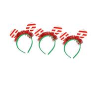 VALICLUD 3pezzi Cerchietti per Capelli Natalizi Copricapo da Festa per Ragazzo Ragazza Decorazioni Stampella Materiali Non Tessuti Resistenti Accessori per Capelli Unici