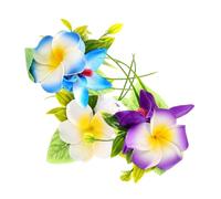 VALICLUD 3pezzi Fermagli Per Hawaiani Con Fiori Plumeria Realistici Decorazione Per Feste e Vacanze Spiaggia Di Accessori Per Donna