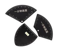 VALICLUD 3pezzi Righello Per Sopracciglia Guida Per Sopracciglia Modellatore Per Stencil Per Riutilizzabile Strumento Per Modellare Di Forme Ventaglio v e Mezza