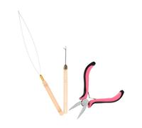 VALICLUD 3pezzi Strumenti Per Uncinetto Pinze Per e Accessori Per Extension Per Realizzato in Robusto Acciaio Per Domestico Salone Adatto Principianti e Professionisti Per Diverse Tecniche