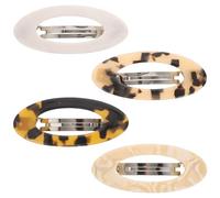 VALICLUD 4 Pezzi Fermagli per Chioma Vintage in Metallo Ovale Cavo Molla Resistente Fermagli ad Archetto Minimalisti per Donna Accessori Leggeri per Styling Quotidiano e Viaggi