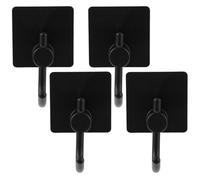 VALICLUD 4 pezzi Ganci Adesivi in Acciaio Inossidabile Appendiabiti da Parete Autoadesivi per Bagno e Camera Portachiavi e Porta Asciugamani Resistenti Foratura Finitura Liscia ed Elegante