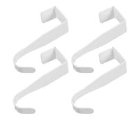 VALICLUD 4 Pezzi Ganci Appendini da Porta Senza Foratura Ganci in Acciaio Carbonio Resistenti per Armadi Cucina e Bagno Salvaspazio per Asciugamani Chiavi e Abiti