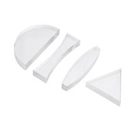 VALICLUD 4 pezzi Lenti Ottiche in Acrilico per Insegnamento Fisica Lente Convessa e Concava Semi Leggere e Portatili per Esperimenti di Riflessione e Rifrazione della Luce