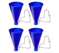 VALICLUD 4 Pezzi Megafono per Tifo in Plastica Blu per Funzione di Attirare Attenzione per Feste e Matrimoni Come Giocattolo per Animare L'atmosfera