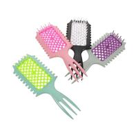 VALICLUD 4 Pezzi Pettini Massaggianti per Capelli con Griglia Antistatica Pettine Styling Leggero Ergonomico per Districare Capelli Bagnati e Asciutti Accessori Colorati per Cura del