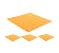 VALICLUD 4 Pezzi Piastrelle Cieche in Pvc Antiscivolo per Percorsi Tattili Interne Gialle Funzione Guida Chiara per Edifici Uffici e Spazi Interni