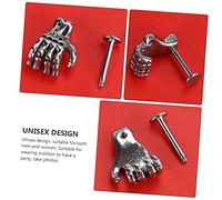 VALICLUD 4 Pezzi Piercing Labbro Inossidabile Claw Scheletro Borchie Punk Resistenti e per Accessori Body Jewelry
