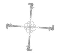 VALICLUD 4 pezzi Portachiavi Metro Vernier Mini in Acciaio Inossidabile Strumento di Misura Portatile per Profondità Design Elegante Argento Precisione Affidabile per Ragazzi e Adulti