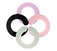 VALICLUD 4 Pezzi Recinzione Collo Colletto Tagliato a Scudo Da Barbiere Collare Tinto Per Collare Per Tagliare i Copertura Del Collo in Silicone Gel Di Silice