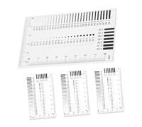 VALICLUD 4 pezzi Righello Trasparente per Misurazione Difetti Strumento Portatile per Controllo Crepe e Macchie Righello Plastica Multifunzionale per Ispezioni Accurate