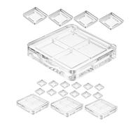 VALICLUD 4 Pezzi scatola di ombretti tavolozza trucco ombretti vuoti palette di ombretti per donna mini palette di ombretti mini paletta plastica Transparent