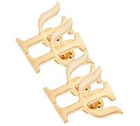 VALICLUD 4 pezzi Spille Lettere Greche Psicologo in Lega Retro Pin Decorativo Unisex per Borse Calze e Maglioni Accessorio Elegante per Regali e Eventi