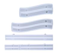 VALICLUD 4 Pezzi Stampo in Silicone per Maniglia Creativa Fai per Resina | Alta Trasparenza, Fori di Montaggio Già Formati, Adatto a Maniglie Porta e Creazioni Resinose Stile Casuale