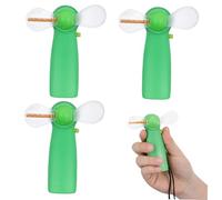 VALICLUD 4 pezzi Ventilatore Mini Portatile LED da Tavolo Silenziosa con in PVC e Ufficio Design Pattern Cambianti Batteria Colori Casuali Colore Casuale Colore Casuale