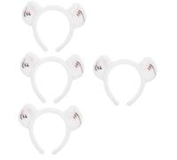 VALICLUD 4 Pz Fascia Da Tigre Fascia Per Per Feste Di Compleanno Costume Da Tigre Per Bambini Per Il Lavaggio Del Viso Soffice Per Peluche Bianca