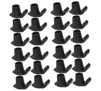 VALICLUD 4 Set Accessori Per Pad Del Piede Skids Suggerimenti Per I Camminatori Sci Da Passeggio Anziani Piedini Da Sci Per Camminatore Alianti Nero Plastica 6 Pezzi * 4