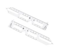 VALICLUD 4 Set Sovrano A Distanza Allievo Soft Ruler Occhio Righello Di Erogazione Ottico Misurazione Pd Righello Per Occhiali Chiave Righello Pd Plastica 2 Pezzi * 4