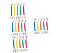 VALICLUD 4 Set Spazzolino Interdentale Finisce Compatto Spazzola Per Il Detergente Facile Multipack Sottile Spazzolino Spazzola Per Le Graffe Lana Di Nylon 30 Pezzi*4