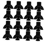 VALICLUD 4 Set Stampelle Da Passeggio Protettore Protettori Pedana Accessori Per Bastoncini Da Passeggio Piedino Della Stampella Poggiapiedi in Canna Pvc Nero 4 Pezzi*4