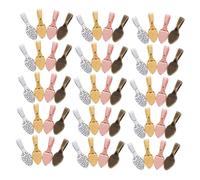 VALICLUD 400pezzi Ganci Da Incollare in Ovali e Rotondi Per Ciondoli Forniture Per Creazione Gioielli Accessori Fai Da Te Materiali in Per Collane e Orecchini