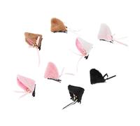 VALICLUD 4paia Cat Ears Hair Clip Con Campanello Accessori Cosplay Per Halloween e Feste Tema Di Orecchie Da Gatto e Color Cammello