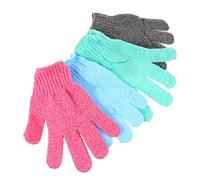 VALICLUD 4paia Esfolianti Per Nylon Grigio Rosa Per Rimozione Cellule e Profonda Della La Doccia