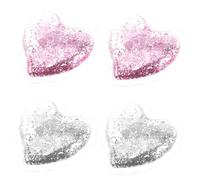 VALICLUD 4pezzi Cerotti in Gel per Occhi Riutilizzabili Forma di Cuore Impacchi Rinfrescanti per Occhi Mascherine Rinfrescanti per Cura